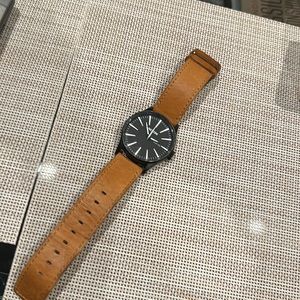 Nixon 42 MM Leatherband Watch
